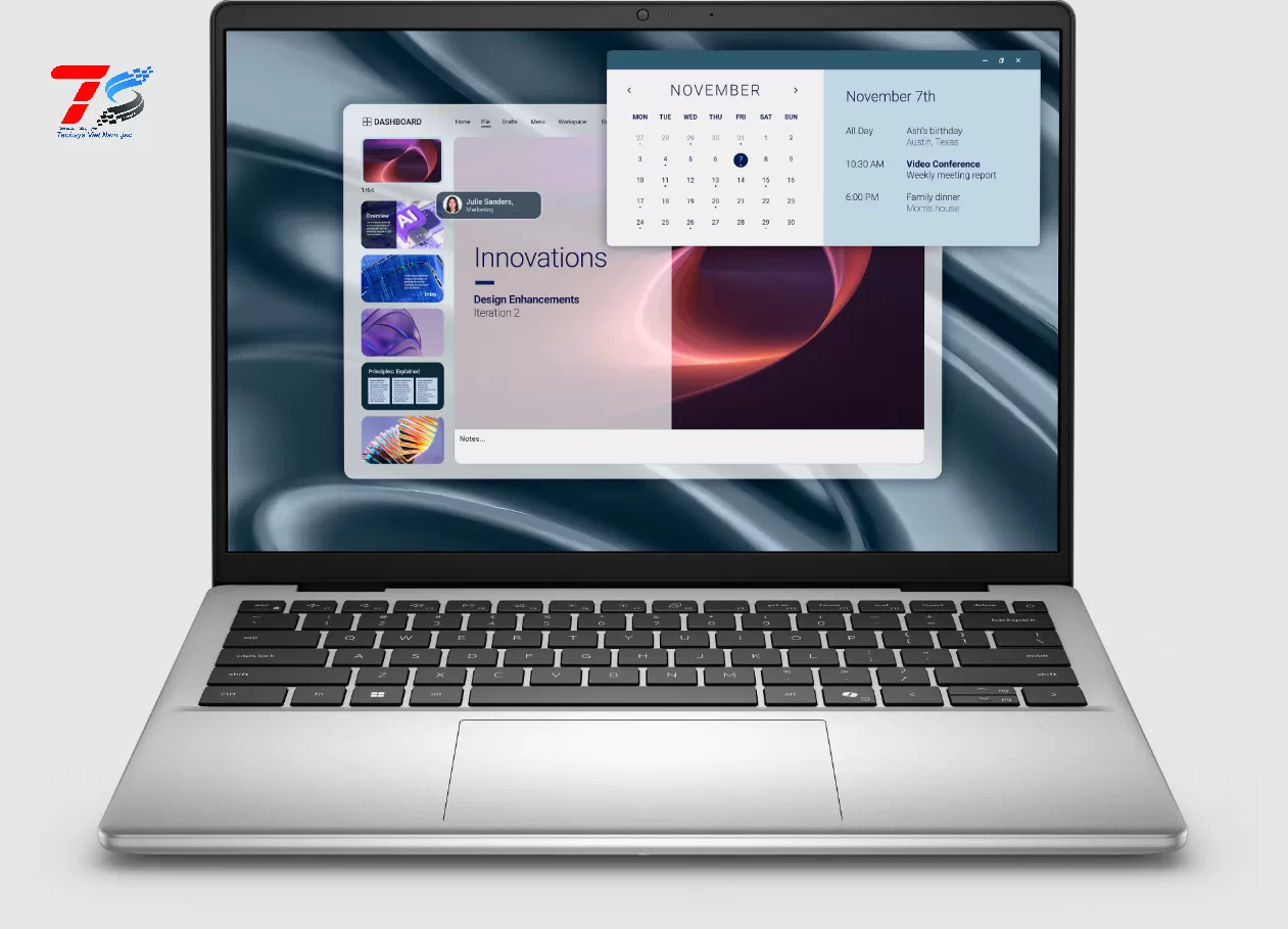 Máy tính xách tay Dell Pro 14 Essential PV14250 71084488, Core 3-100U, 8GB, 512GB SSD, Intel Graphics, 14 inch, Win 11 Home, Platinum Silver, 2Y WTY